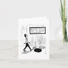 Vouwbare wenskaart (blanko binnenkant) kaart