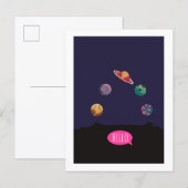 Vouwbare wenskaart briefkaart (Voorkant / Achterkant)