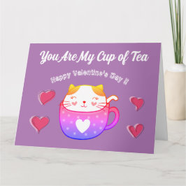 Vouwbare wenskaart - jij bent mijn kopje thee kaart