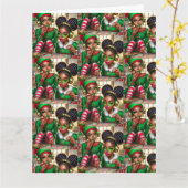 Vouwbare wenskaart kaart (Gele Bloem)