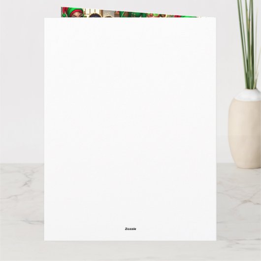 Vouwbare wenskaart kaart (Achterkant)