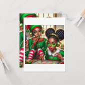 Vouwbare wenskaart kaart (Voorkant / Achterkant in situ)