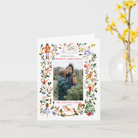 Vouwbare wenskaart kaart (Gele Bloem)