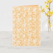 Vouwbare wenskaart kaart (Gele Bloem)