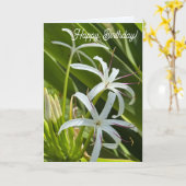 Vouwbare wenskaart kaart (Gele Bloem)