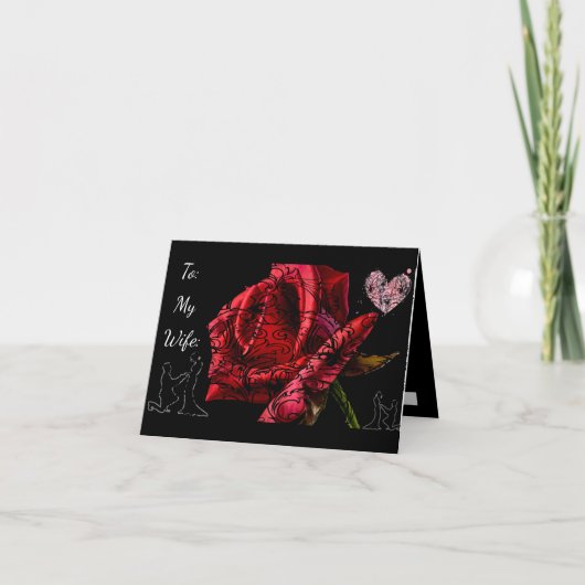 Vouwbare wenskaart kaart (Voorkant)