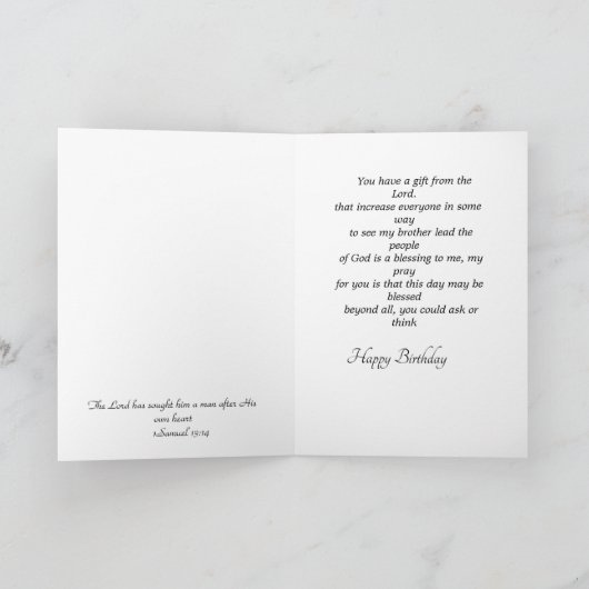 Vouwbare wenskaart kaart (Binnen)