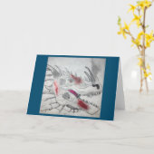 Vouwbare wenskaart kaart (Gele Bloem)