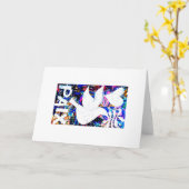 Vouwbare wenskaart kaart (Gele Bloem)