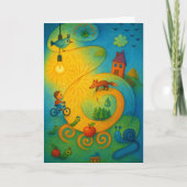 Vouwbare wenskaart kaart (Voorkant)