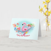 Vouwbare wenskaart kaart (Gele Bloem)