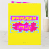 Vouwbare wenskaart kaart (Achterkant)