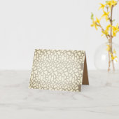 Vouwbare wenskaart kaart (Gele Bloem)