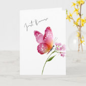 Vouwbare Wenskaart Kaart (Gele Bloem)