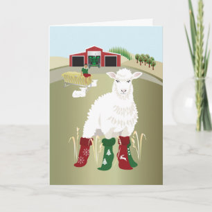 Vouwbare wenskaart 'Kerstsokken' Kaart