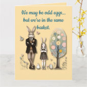 Vouwbare wenskaart - Rare eieren Kaart (Gele Bloem)