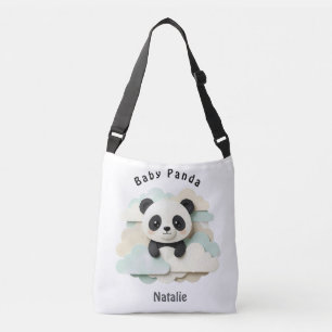 Vouwde Baby Panda Mooie Origami Crossbody Tas
