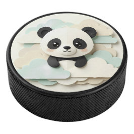 Vouwde Baby Panda | Mooie Origami Hockey Puck