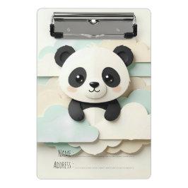 Vouwde Baby Panda | Mooie Origami Mini Klembord