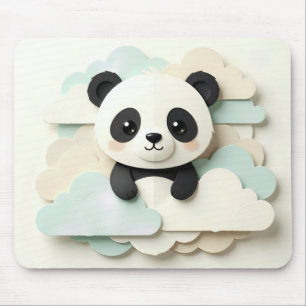 Vouwde Baby Panda Mooie Origami Muismat