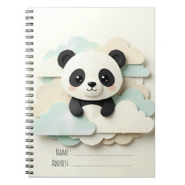 Vouwde Baby Panda | Mooie Origami Notitieboek