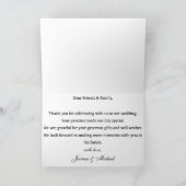 Vouwde Dankkaart Bedankkaart (Binnen)