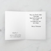 Vouwde kerstkaart voor iedereen (Binnen)