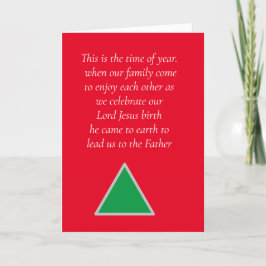 Vouwde kerstkaart voor iedereen
