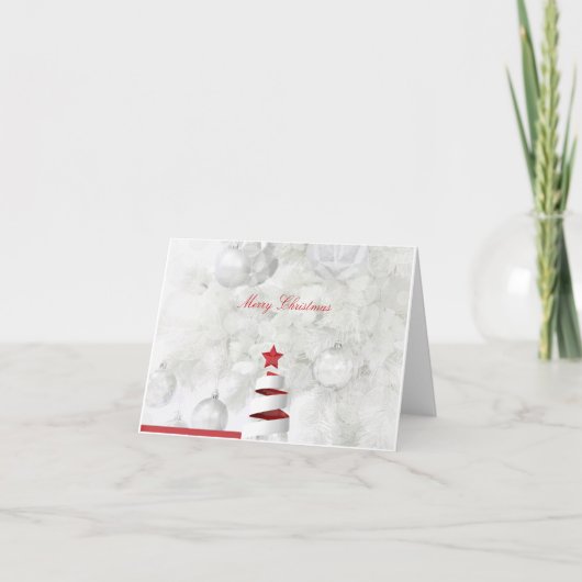 Vouwde kerstkaarten feestdagen kaart (Voorkant)