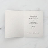 Vouwen Bruin Boek Huwelijksuitnodiging (Binnen)