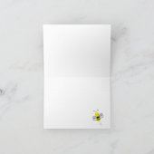 Vouwen Dankkaart met Hommels voor Verjaardag Bedankkaart (Binnen)