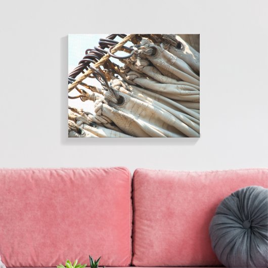 Vouwen van Zeil Canvas Afdruk (Insitu (Woonkamer))