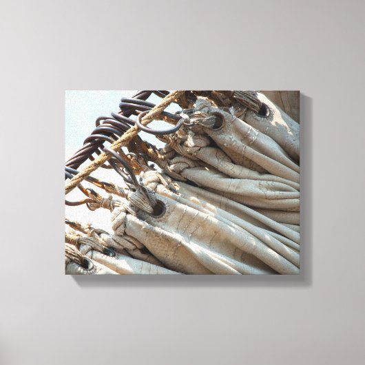 Vouwen van Zeil Canvas Afdruk (Voorkant)