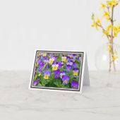 Vouwen Wenskaart – Violets! Kaart (Gele Bloem)