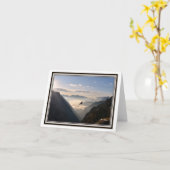 Vouwend Wenskaart – Italiaanse Alpen Zonsopgang Kaart (Gele Bloem)