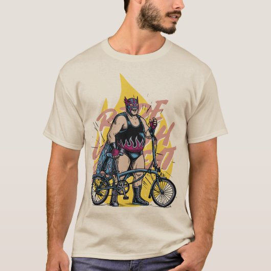 Vouwfiets t-shirt (Voorkant)