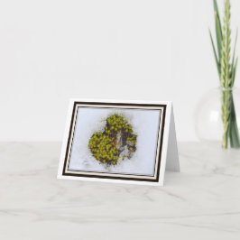 Vouwgroetkaart – Alpen Gras, Oostenrijk Kaart