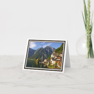 Vouwgroetkaart - Hallstatt, Oostenrijk Kaart