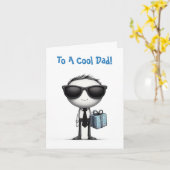 Vouwgroetkaart-Vaderdag-Cool Papa Kaart (Gele Bloem)