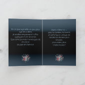 Vouwkaart Azur bloemendesign Kaart (Binnen)