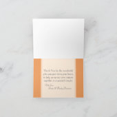 Vouwkaart Bedankt Oranje Roos (Binnen)