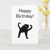 Vouwkaart Cursed Cat Meme Kaart (Gele Bloem)