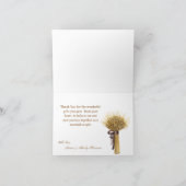 Vouwkaart Dank je wel Zomer Landelijke Bruiloft Ru Bedankkaart (Binnen)