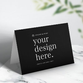 Vouwkaart Eigen ontwerp uploaden 13" x 18" Bedankkaart