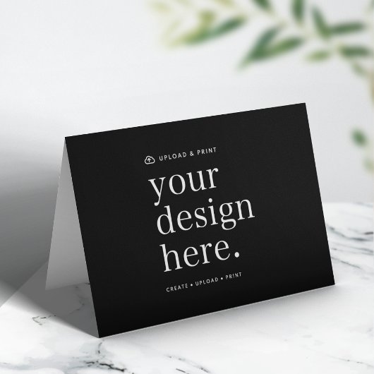 Vouwkaart Eigen ontwerp uploaden 13" x 18" Bedankkaart