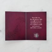 Vouwkaart, frambozen magnolia kaart (Binnen)