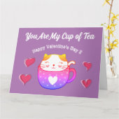 Vouwkaart - je bent mijn kopje thee kaart (Gele Bloem)