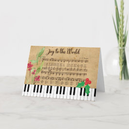 Vouwkaart 'Joy To the World' Kaart