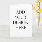 Vouwkaart Kaart (Gele Bloem)