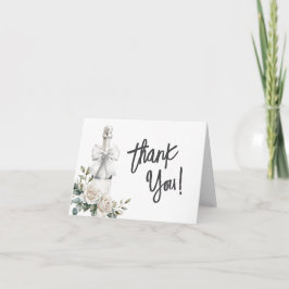 Vouwkaart met dankbetuiging bedankkaart